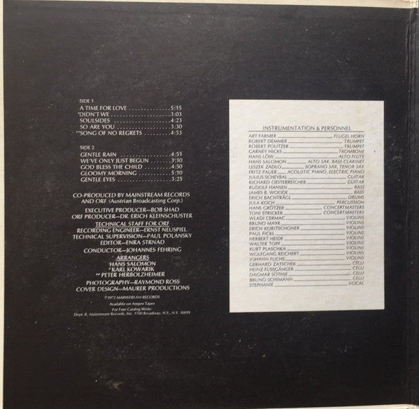 Art Farmer : Gentle Eyes (LP, Album, Promo)