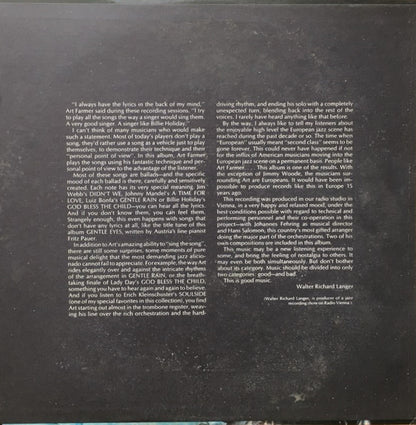 Art Farmer : Gentle Eyes (LP, Album, Promo)