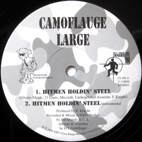 Camouflage Large : Hitmen Holdin' Steel / Cocbacda 9 (12", M/Print)