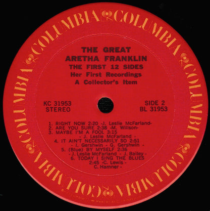 Aretha Franklin : Aretha - The First 12 Sides (LP, Album, RE, Pit)