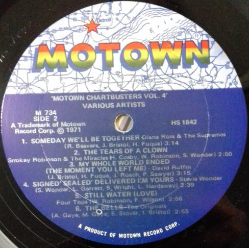 Various : Motown Chartbusters Vol. 4 (LP, Comp)