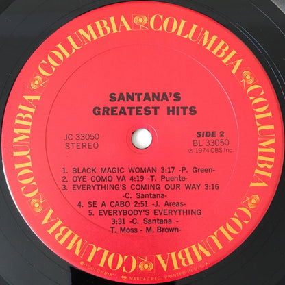 Santana : Santana's Greatest Hits (LP, Comp, RE, Car)