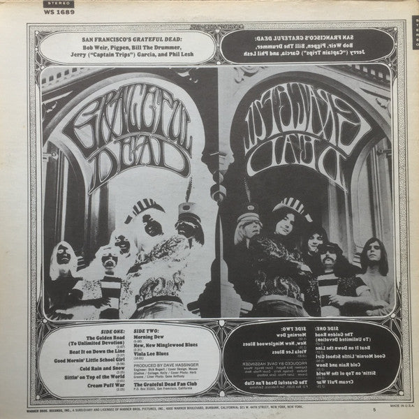 The Grateful Dead : The Grateful Dead (LP, Album, RE, San)