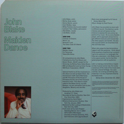 John Blake : Maiden Dance (LP, Album, Promo)