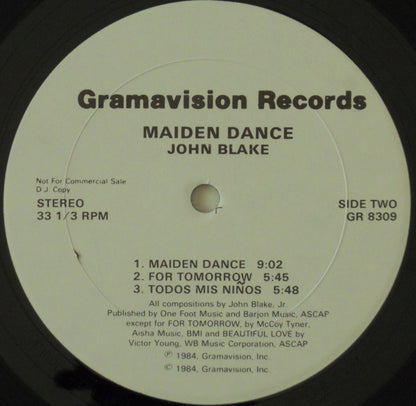 John Blake : Maiden Dance (LP, Album, Promo)