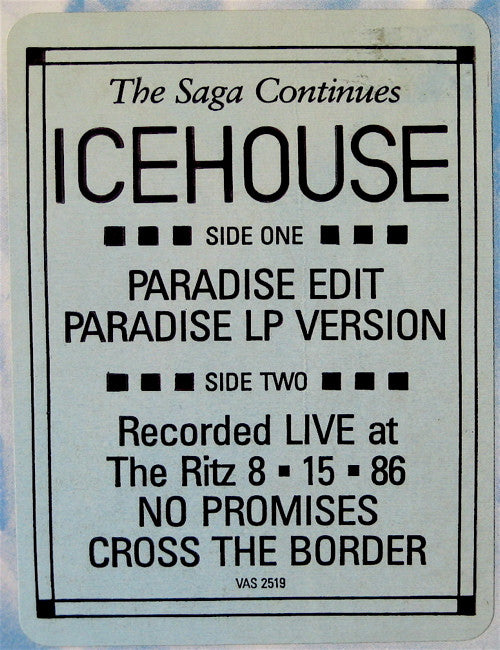 Icehouse : Paradise (12", Promo)