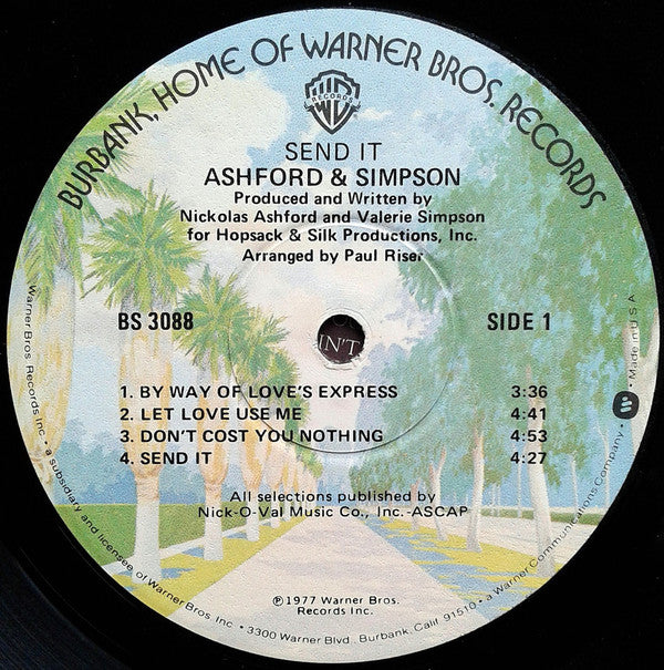 Ashford & Simpson : Send It (LP, Album, Jac)