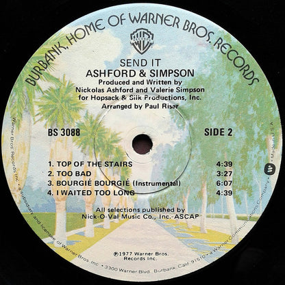 Ashford & Simpson : Send It (LP, Album, Jac)