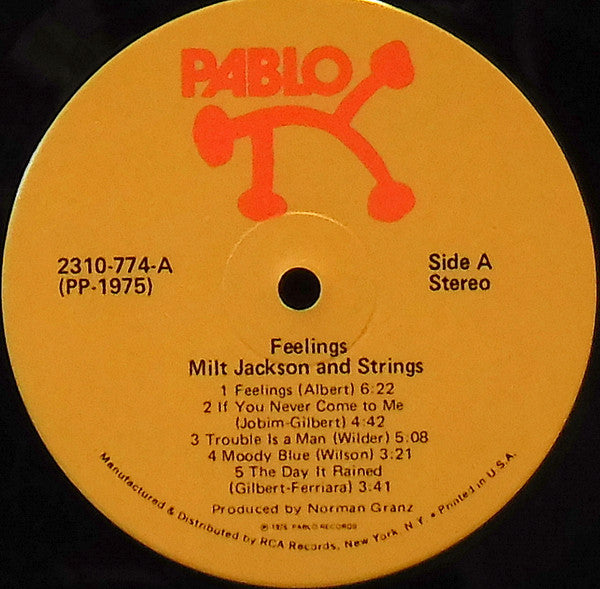 Milt Jackson & Strings : Feelings (LP, Album)