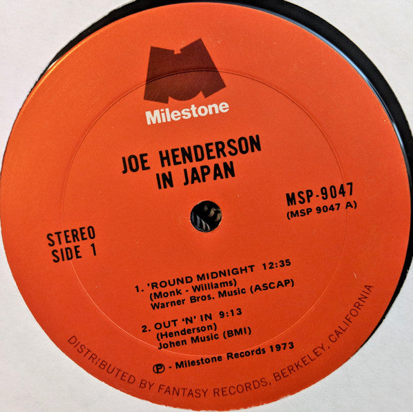 Joe Henderson : In Japan (LP, Album)