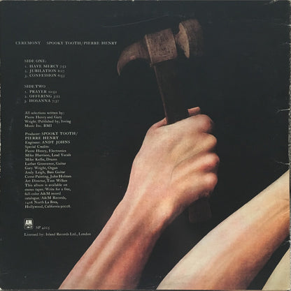 Spooky Tooth / Pierre Henry : Ceremony: An Electronic Mass (LP, Album, Pit)