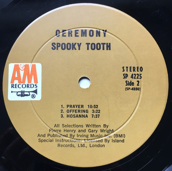 Spooky Tooth / Pierre Henry : Ceremony: An Electronic Mass (LP, Album, Pit)