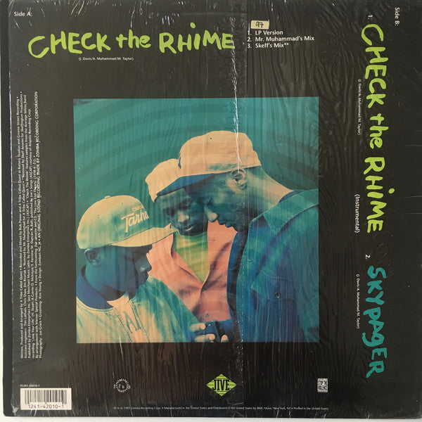 A Tribe Called Quest : Check The Rhime (12")