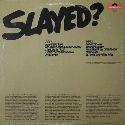 Slade : Slayed? (LP, Album, All)