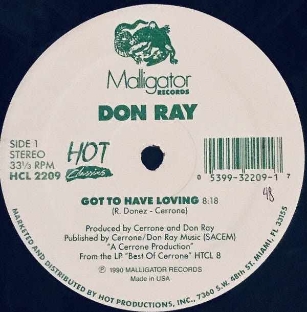 Don Ray : Got To Have Loving / Standing In The Rain (12", RE, Whi)