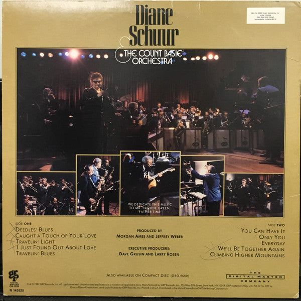 Diane Schuur & Count Basie Orchestra : Diane Schuur And The Count Basie Orchestra (LP, Album, Club, BMG)