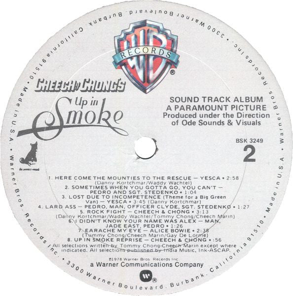 Various : Paramount Pictures Presents Cheech Y Chong's Up In Smoke (LP, Comp, Gat)