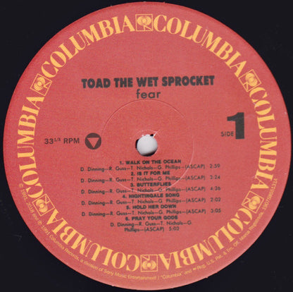 Toad The Wet Sprocket : Fear (LP, Album, Ltd, RE, RM, 180)
