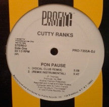 Cutty Ranks : Pon Pause (12", Promo)