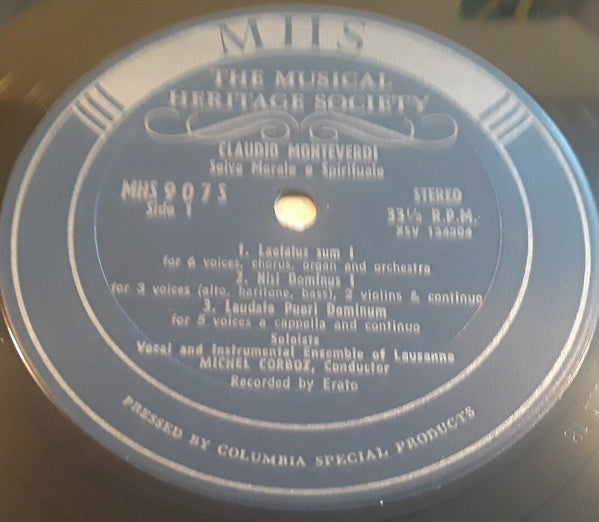 Claudio Monteverdi, Ensemble Vocal De Lausanne And Ensemble Instrumental De Lausanne, Michel Corboz : Selva Morale E Spirituale And Other Compositions For San Marco In Venice (Volume I) (2xLP + Box)