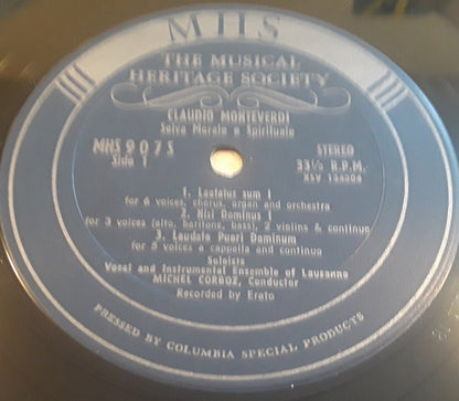 Claudio Monteverdi, Ensemble Vocal De Lausanne And Ensemble Instrumental De Lausanne, Michel Corboz : Selva Morale E Spirituale And Other Compositions For San Marco In Venice (Volume I) (2xLP + Box)