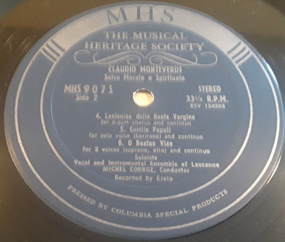 Claudio Monteverdi, Ensemble Vocal De Lausanne And Ensemble Instrumental De Lausanne, Michel Corboz : Selva Morale E Spirituale And Other Compositions For San Marco In Venice (Volume I) (2xLP + Box)