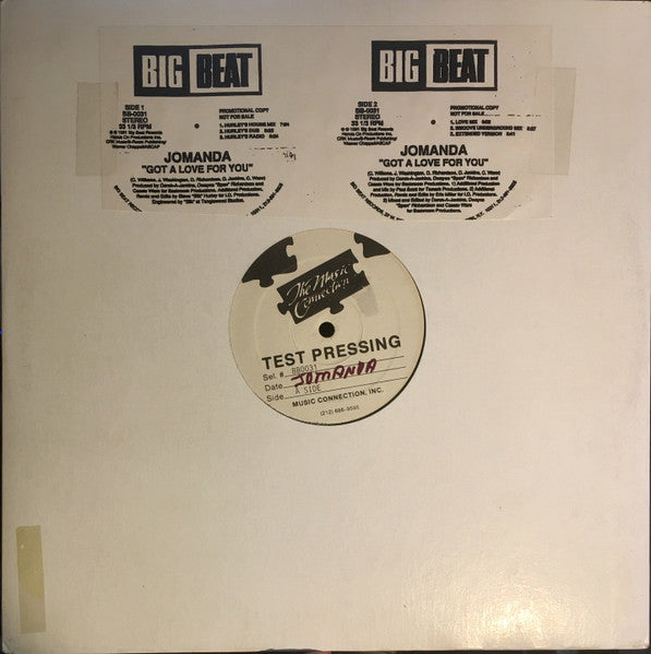 Jomanda : Got A Love For You (12", TP)