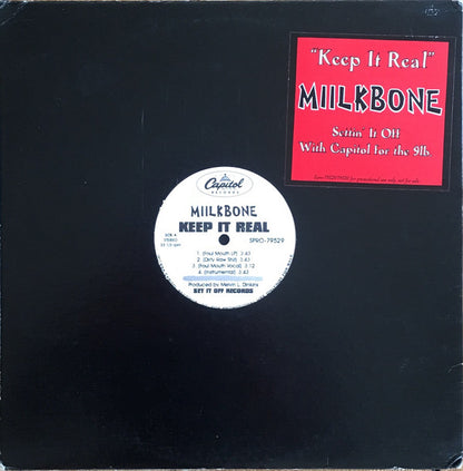 Miilkbone : Keep It Real (12", Promo)