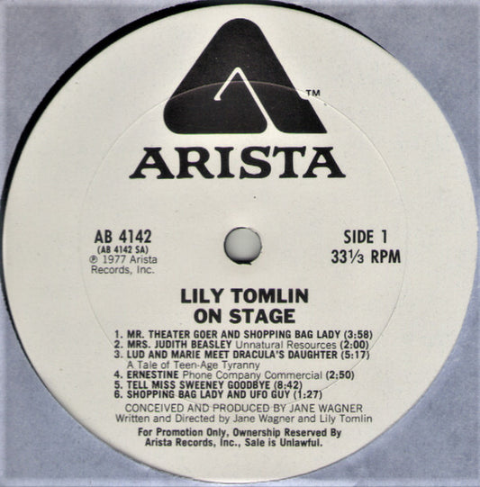 Lily Tomlin : On Stage (LP, Album, Promo)
