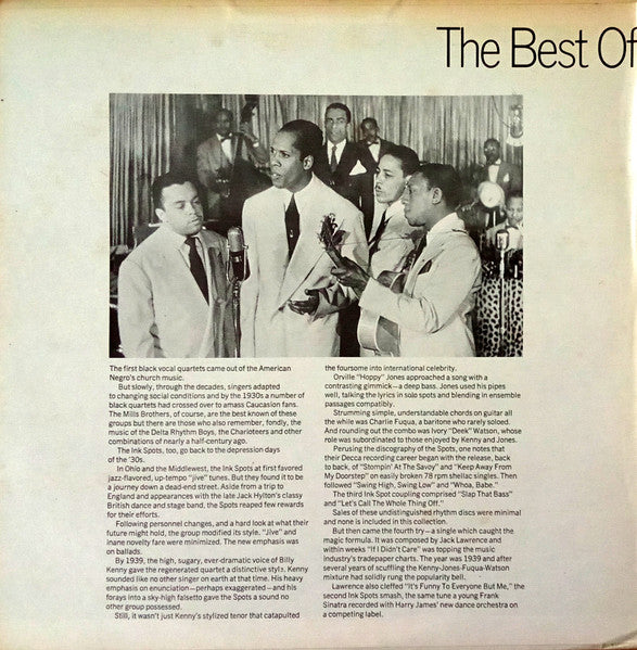 The Ink Spots : The Best Of The Ink Spots (2xLP, Comp, RE, Gat)