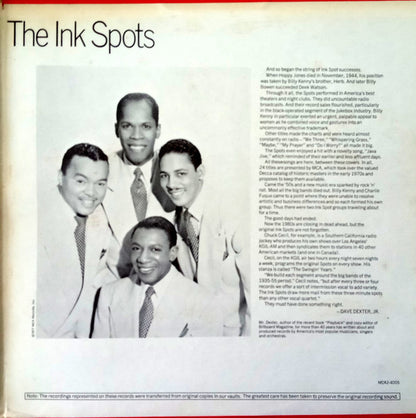 The Ink Spots : The Best Of The Ink Spots (2xLP, Comp, RE, Gat)