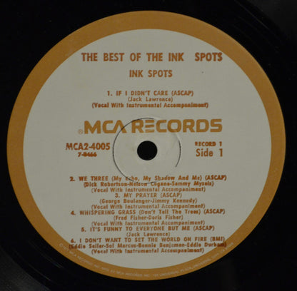 The Ink Spots : The Best Of The Ink Spots (2xLP, Comp, RE, Gat)