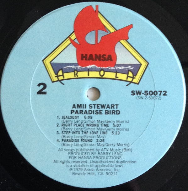 Amii Stewart : Paradise Bird (LP, Album, Gat)