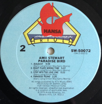 Amii Stewart : Paradise Bird (LP, Album, Gat)
