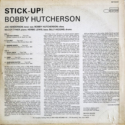 Bobby Hutcherson : Stick-Up! (LP, Album)