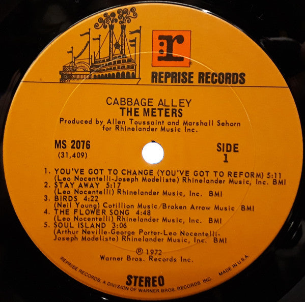 The Meters : Cabbage Alley (LP, Album, Ter)