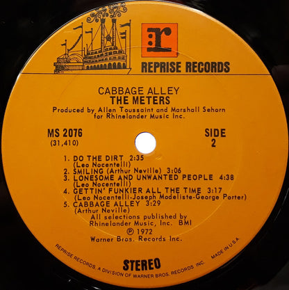 The Meters : Cabbage Alley (LP, Album, Ter)