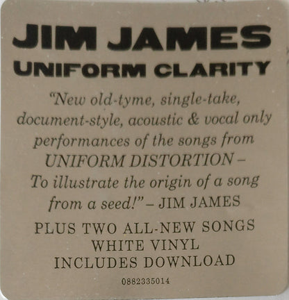 Jim James : Uniform Clarity (LP, Album, Whi)