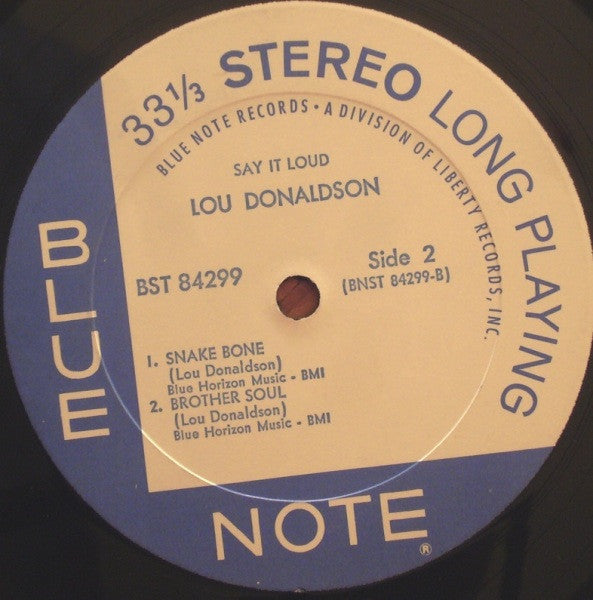 Lou Donaldson : Say It Loud! (LP, Album, Uni)