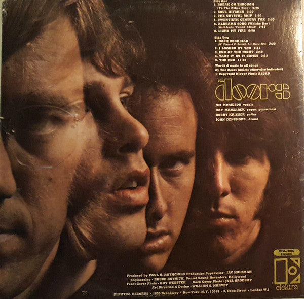 The Doors : The Doors (LP, Album, Mono, RP, Pit)