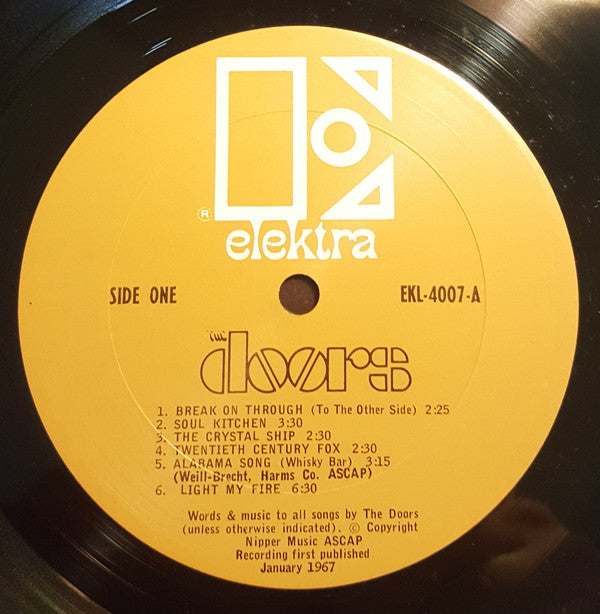 The Doors : The Doors (LP, Album, Mono, RP, Pit)