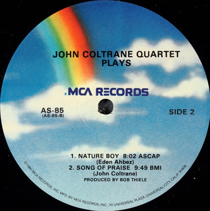 The John Coltrane Quartet : The John Coltrane Quartet Plays (LP, Album, RE, Glo)