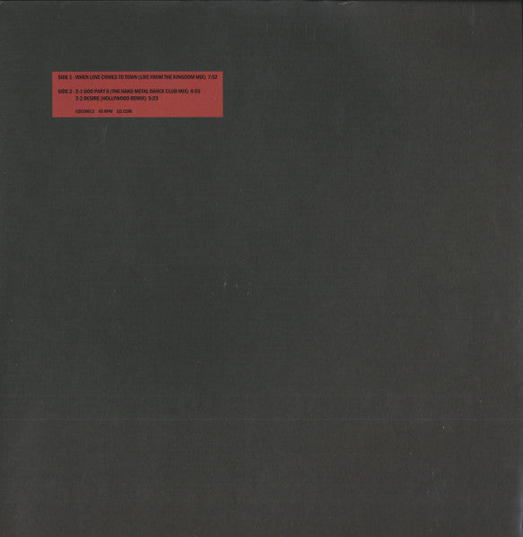 U2 : 3-D Dance Mixes (12", RE)