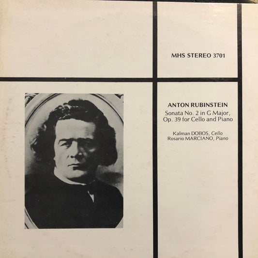 Anton Rubinstein : Sonata No.2 in G Major Op.39 For Cello And Piano (LP, Album)