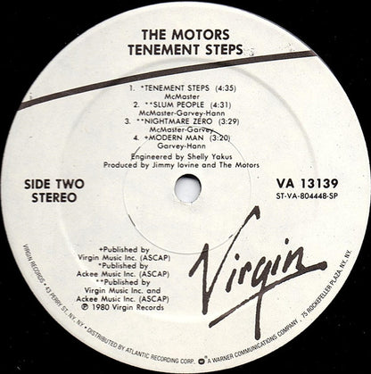 The Motors : Tenement Steps (LP, Album, Spe)