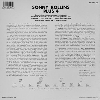 Sonny Rollins : Plus 4 (LP, Album, Mono, RE)
