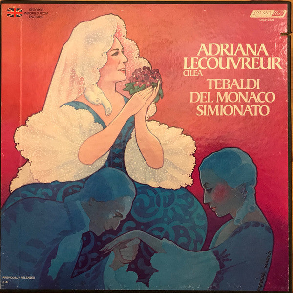 Francesco Cilea, Renata Tebaldi, Mario del Monaco, Giulietta Simionato, Giulio Fioravanti, Silvio Maionica, Franco Ricciardi, Dora Carral, Fernanda Cadoni, Giovanni Foiani, Angelo Mercuriali, Orchestra dell'Accademia Nazionale di Santa Cecilia, Coro dell' : Adriana Lécouvreur (3xLP, RE)