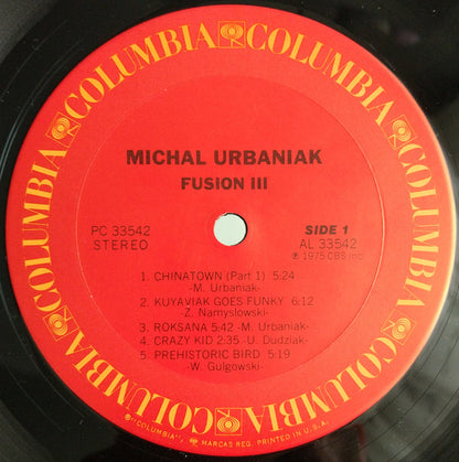 Michał Urbaniak : Fusion III (LP, Album, Ter)