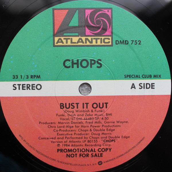Chops (2) : Bust It Out (12", Promo)