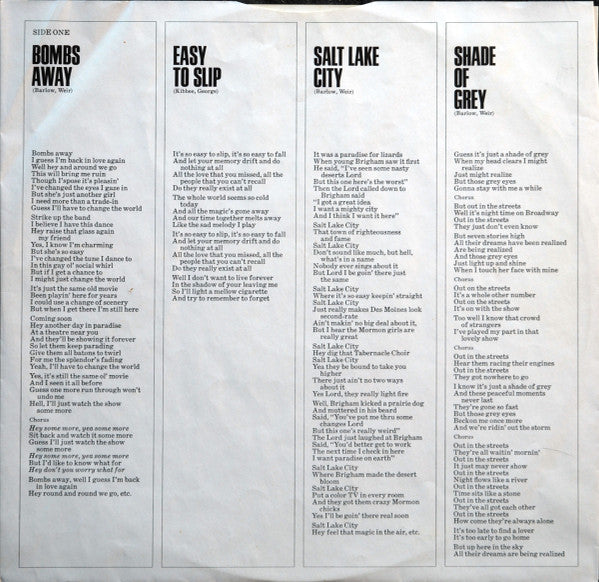 Bob Weir : Heaven Help The Fool (LP, Album, Pit)